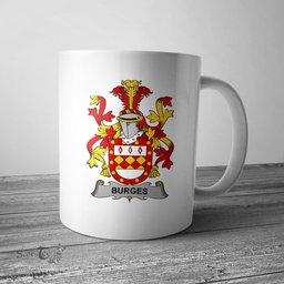 Irish Burges Coat of Arms Family Crest Ireland Mug Irish Mug