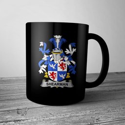 Irish Shearman Coat of Arms Family Crest Ireland Mug Irish Mug