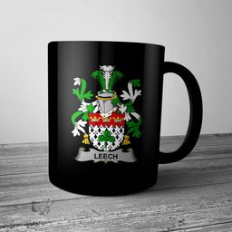 Irish Leech Coat of Arms Family Crest Ireland Mug Irish Mug