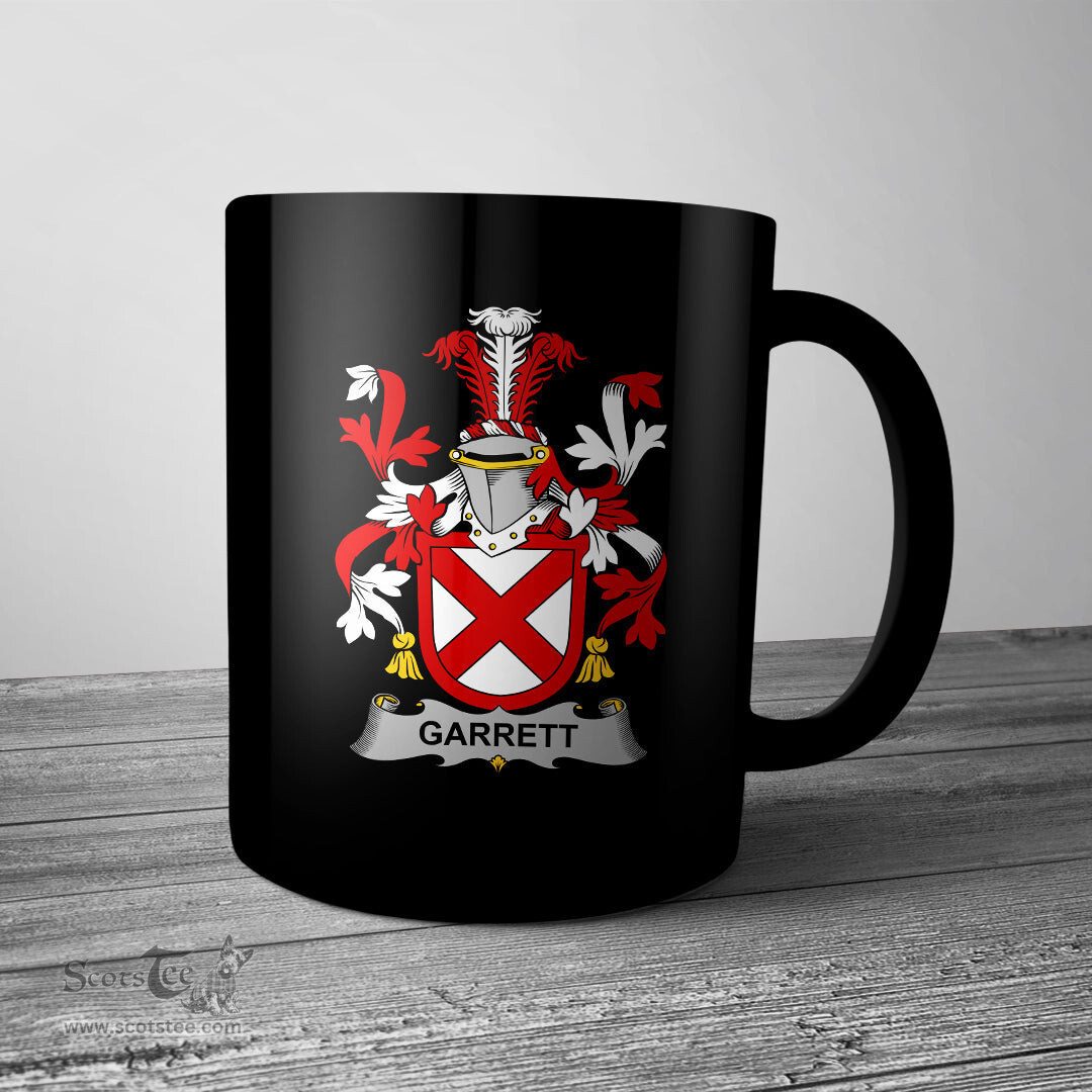 Irish Garrett Coat of Arms Family Crest Ireland Mug Irish Mug