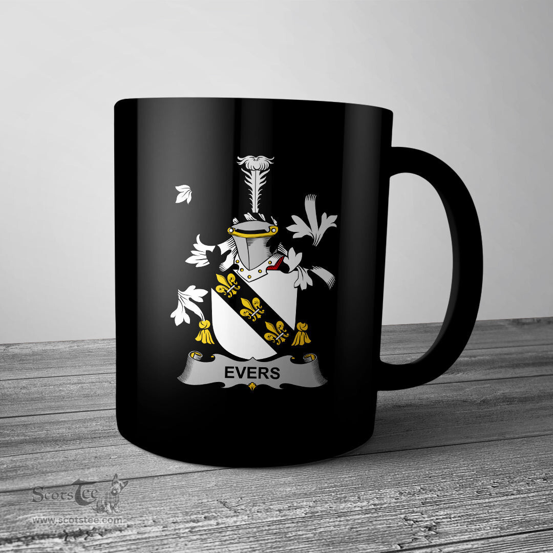 Irish Evers Coat of Arms Family Crest Ireland Mug Irish Mug