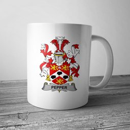 Irish Pepper Coat of Arms Family Crest Ireland Mug Irish Mug