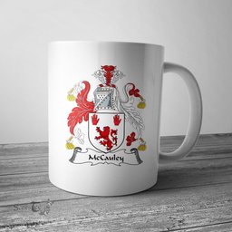 Irish McCauley Coat of Arms Family Crest Ireland Mug Irish Mug