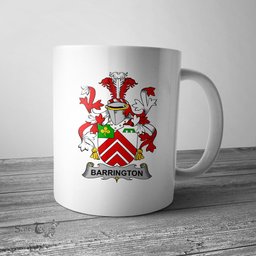 Irish Barrington Coat of Arms Family Crest Ireland Mug Irish Mug