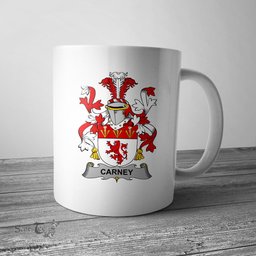 Irish Carney Coat of Arms Family Crest Ireland Mug Irish Mug