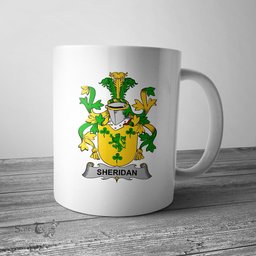 Irish Sheridan Coat of Arms Family Crest Ireland Mug Irish Mug