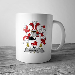 Irish Tennent Coat of Arms Family Crest Ireland Mug Irish Mug