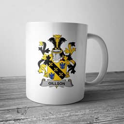 Irish Gillson Coat of Arms Family Crest Ireland Mug Irish Mug