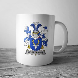 Irish McFetridge Coat of Arms Family Crest Ireland Mug Irish Mug