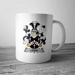 Irish Lewis Coat of Arms Family Crest Ireland Mug Irish Mug