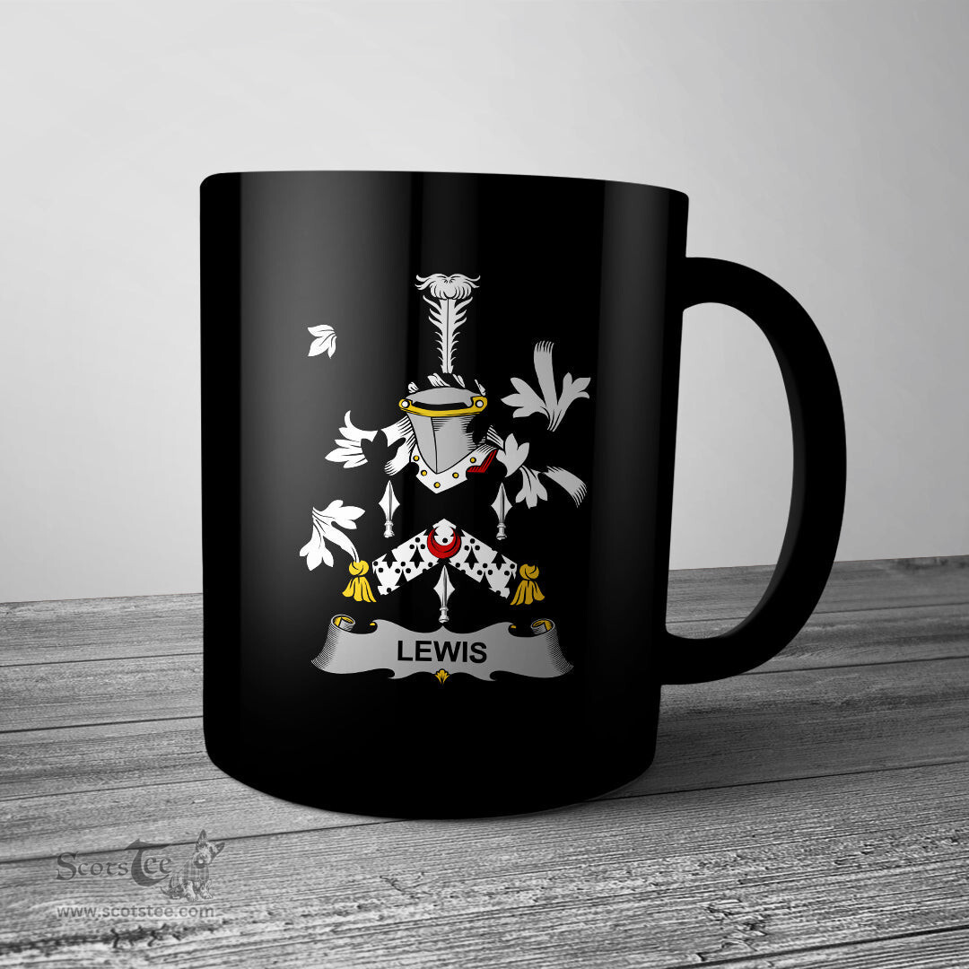 Irish Lewis Coat of Arms Family Crest Ireland Mug Irish Mug