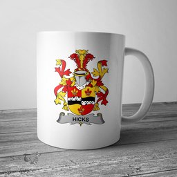 Irish Hicks Coat of Arms Family Crest Ireland Mug Irish Mug