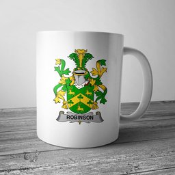 Irish Robinson Coat of Arms Family Crest Ireland Mug Irish Mug