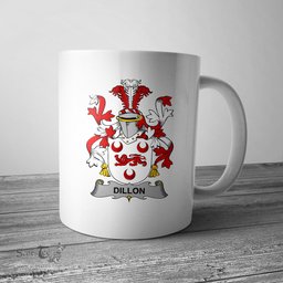 Irish Dillon Coat of Arms Family Crest Ireland Mug Irish Mug