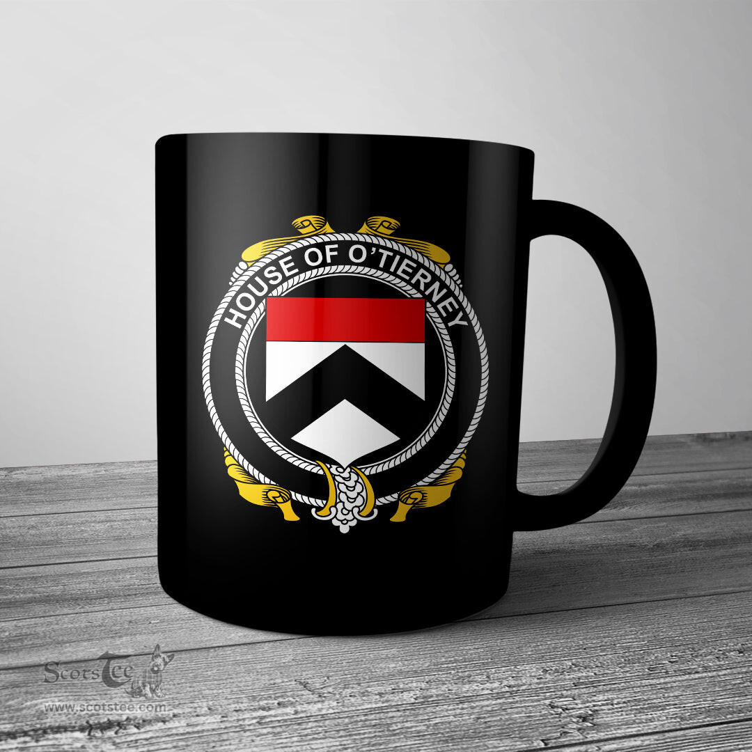 Irish House of O TIERNEY Coat of Arms Family Crest Ireland Mug Irish Mug