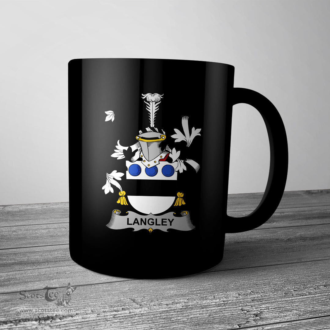 Irish Langley Coat of Arms Family Crest Ireland Mug Irish Mug