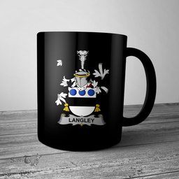 Irish Langley Coat of Arms Family Crest Ireland Mug Irish Mug