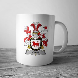 Irish Cole Coat of Arms Family Crest Ireland Mug Irish Mug
