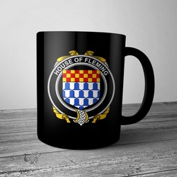 Irish House of FLEMING Coat of Arms Family Crest Ireland Mug Irish Mug