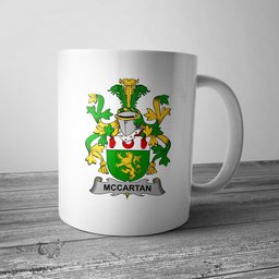 Irish McCartan Coat of Arms Family Crest Ireland Mug Irish Mug