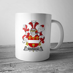 Irish Warwick Coat of Arms Family Crest Ireland Mug Irish Mug