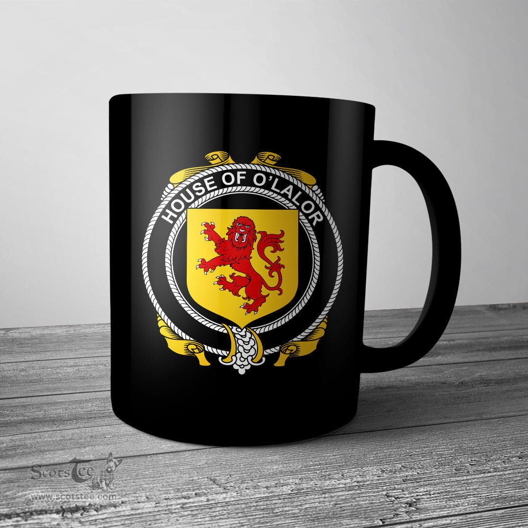 Irish House of O LALOR Coat of Arms Family Crest Ireland Mug Irish Mug
