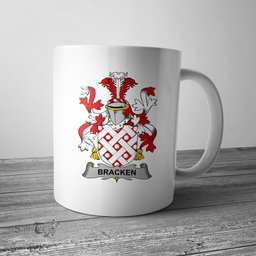 Irish Bracken or O Bracken Coat of Arms Family Crest Ireland Mug Irish Mug