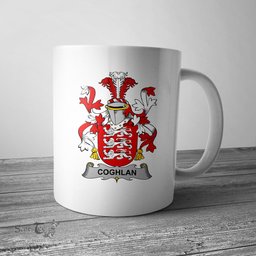 Irish Coghlan or McCoghlan Coat of Arms Family Crest Ireland Mug Irish Mug