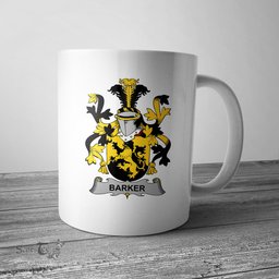 Irish Barker Coat of Arms Family Crest Ireland Mug Irish Mug