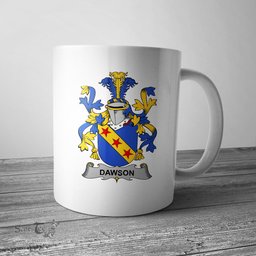 Irish Dawson Coat of Arms Family Crest Ireland Mug Irish Mug