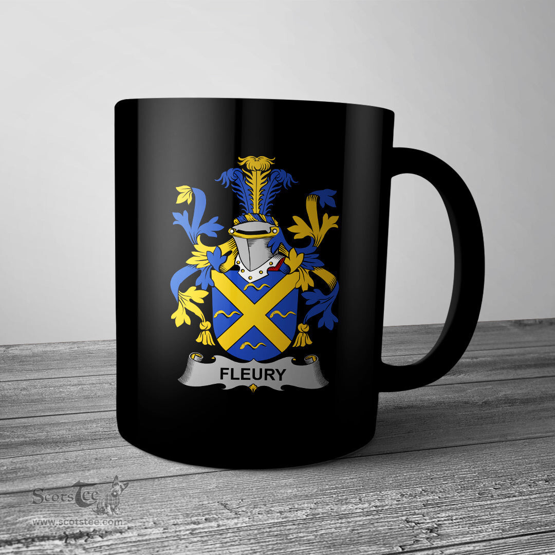 Irish Fleury Coat of Arms Family Crest Ireland Mug Irish Mug