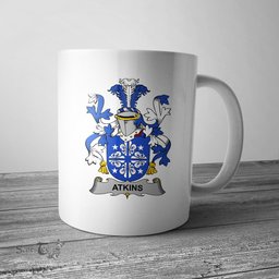 Irish Atkins Coat of Arms Family Crest Ireland Mug Irish Mug