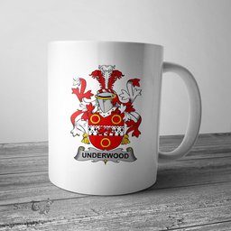 Irish Underwood Coat of Arms Family Crest Ireland Mug Irish Mug
