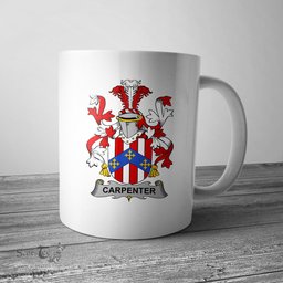 Irish Carpenter Coat of Arms Family Crest Ireland Mug Irish Mug
