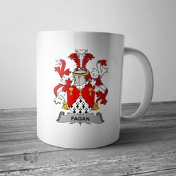 Irish Fagan Coat of Arms Family Crest Ireland Mug Irish Mug