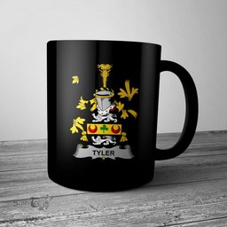 Irish Tyler Coat of Arms Family Crest Ireland Mug Irish Mug