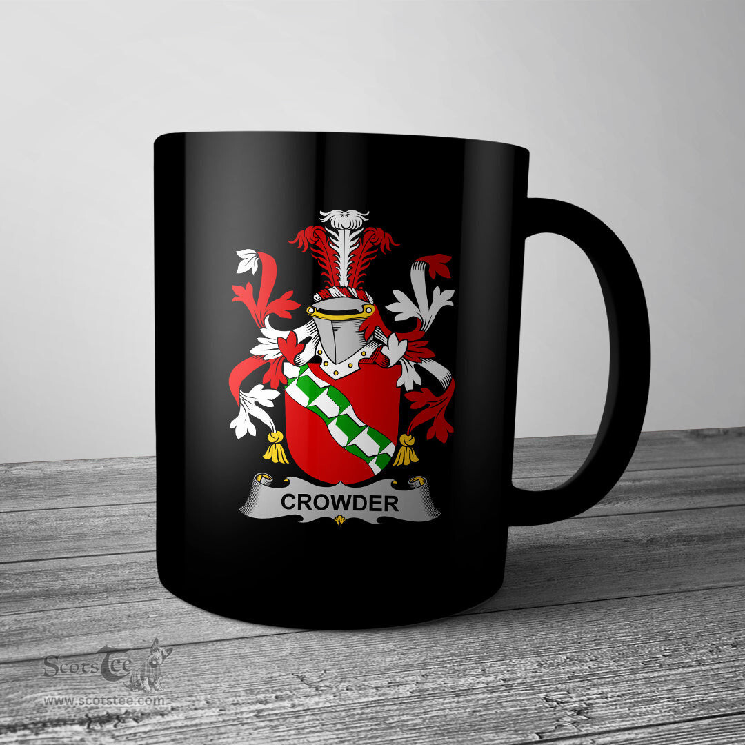 Irish Crowder Coat of Arms Family Crest Ireland Mug Irish Mug