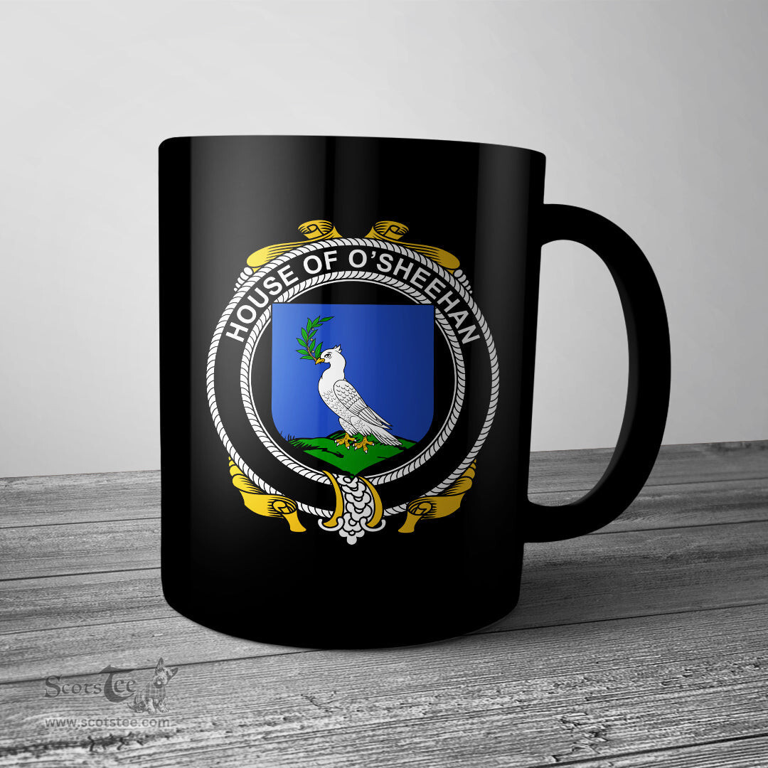 Irish House of O SHEEHAN Coat of Arms Family Crest Ireland Mug Irish Mug