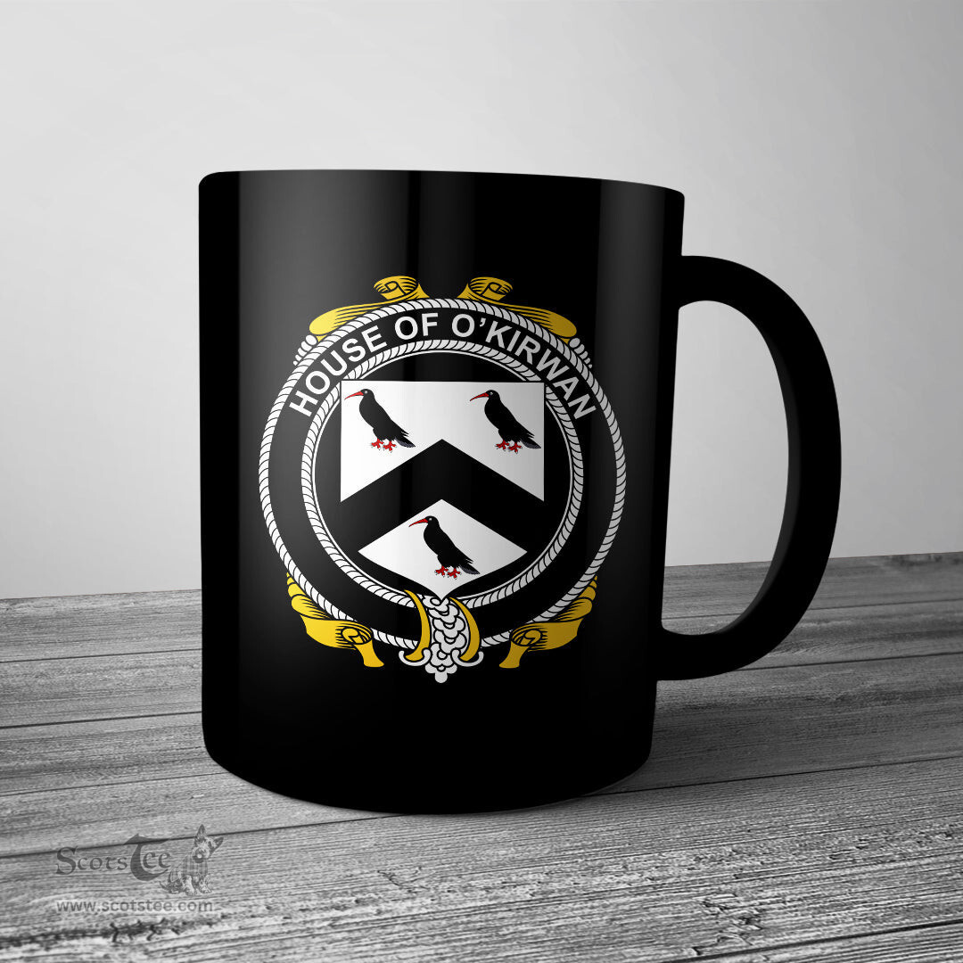 Irish House of O KIRWAN Coat of Arms Family Crest Ireland Mug Irish Mug