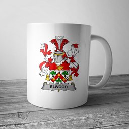 Irish Elwood Coat of Arms Family Crest Ireland Mug Irish Mug