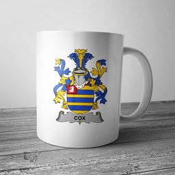 Irish Cox Coat of Arms Family Crest Ireland Mug Irish Mug