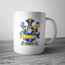 Irish Baker Coat of Arms Family Crest Ireland Mug Irish Mug