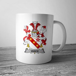 Irish Vance Coat of Arms Family Crest Ireland Mug Irish Mug