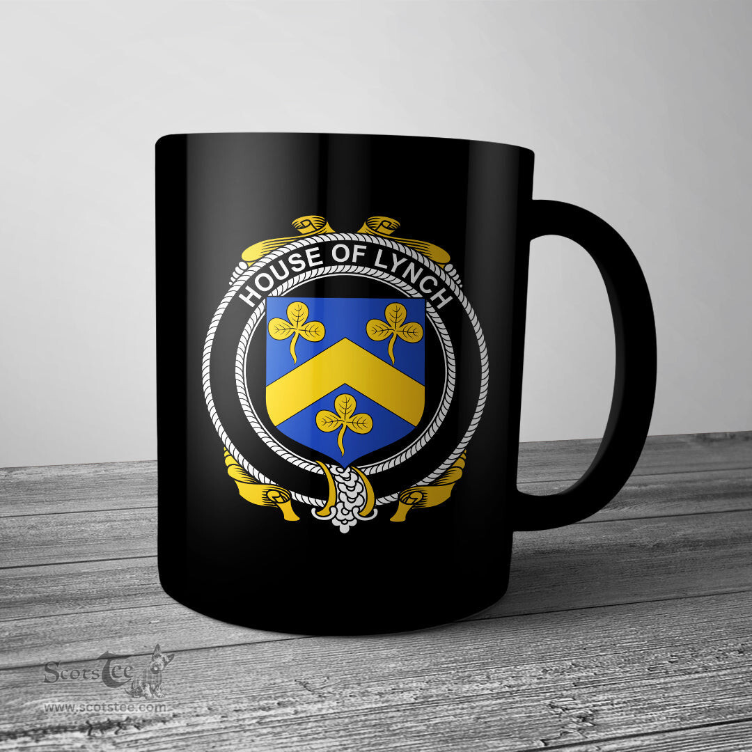 Irish House of LYNCH Coat of Arms Family Crest Ireland Mug Irish Mug