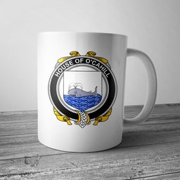 Irish House of O CAHILL Coat of Arms Family Crest Ireland Mug Irish Mug