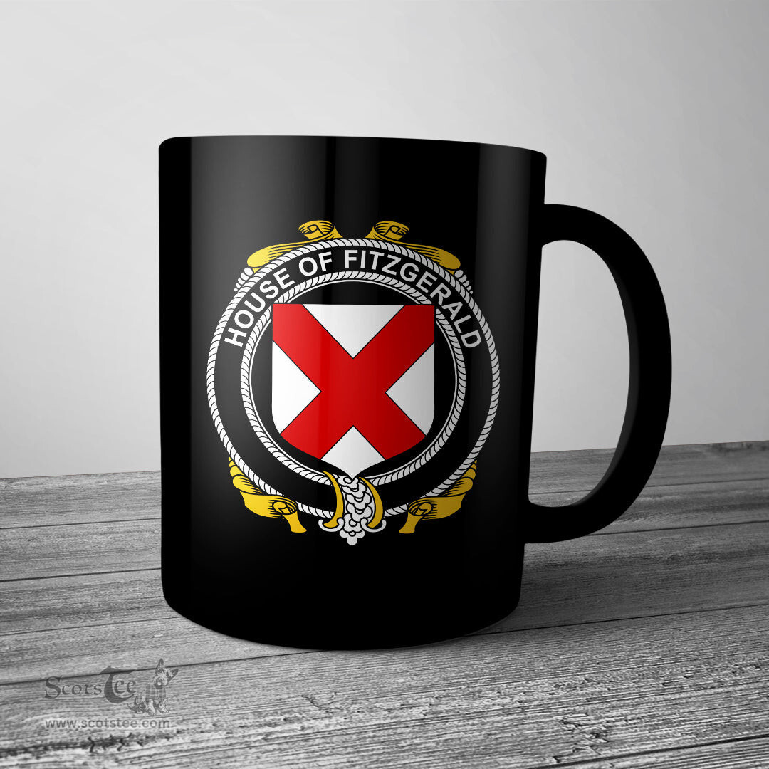 Irish House of FITZGERALD Coat of Arms Family Crest Ireland Mug Irish Mug