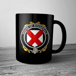 Irish House of FITZGERALD Coat of Arms Family Crest Ireland Mug Irish Mug