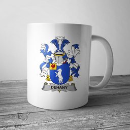 Irish Dehany Coat of Arms Family Crest Ireland Mug Irish Mug