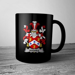 Irish Hughes Coat of Arms Family Crest Ireland Mug Irish Mug