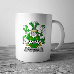 Irish Quarles Coat of Arms Family Crest Ireland Mug Irish Mug